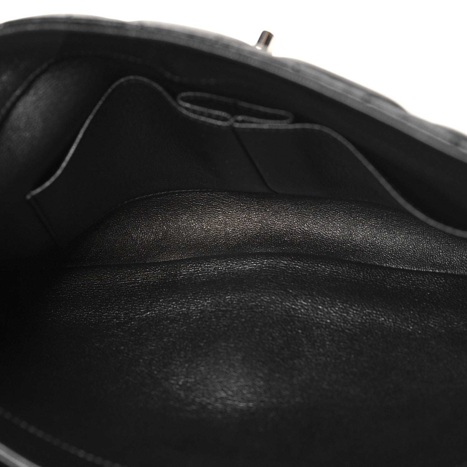 Lambskin Quilted Medium Trendy CC Flap Dual Handle Bag Black