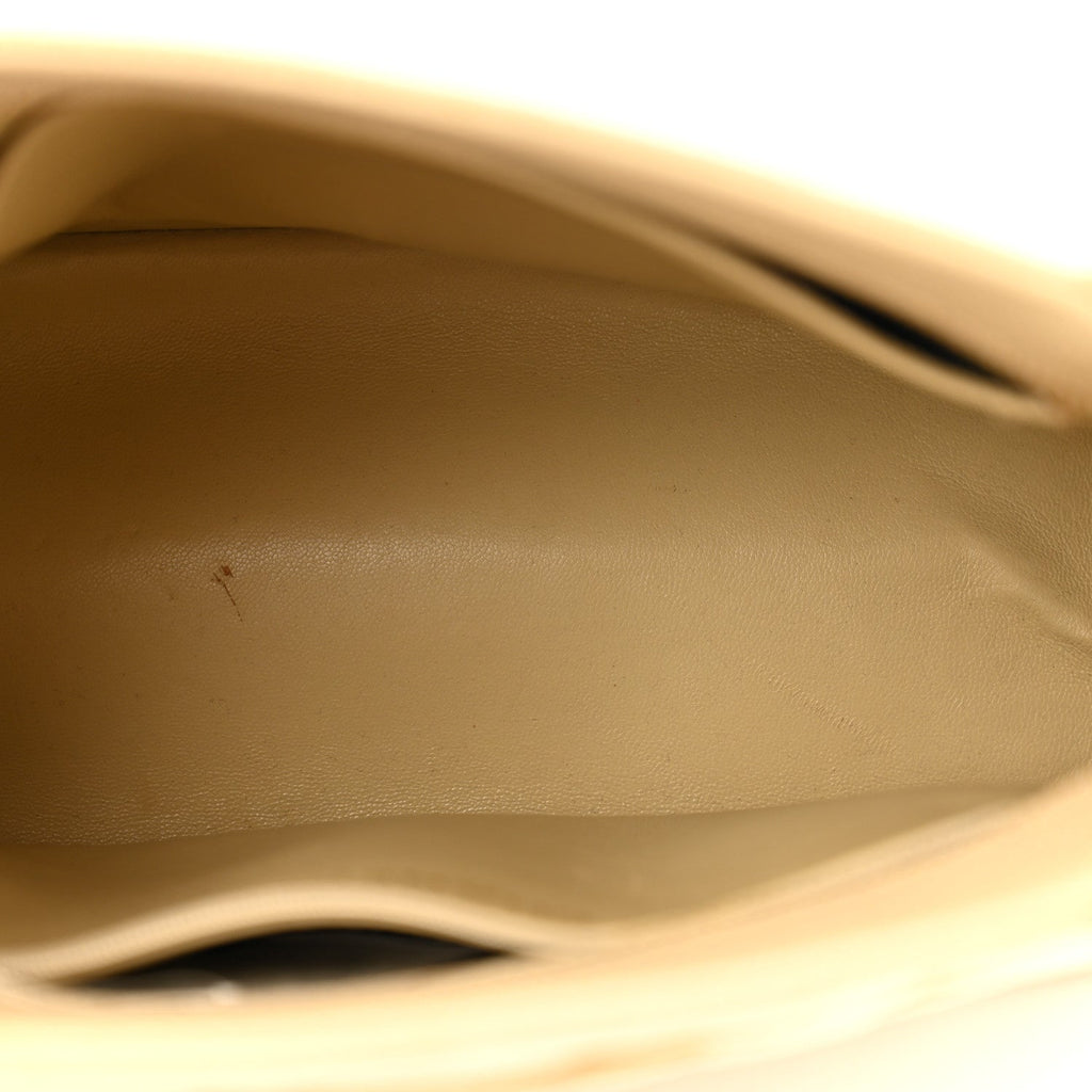 Caviar Quilted Medallion Tote Light Beige