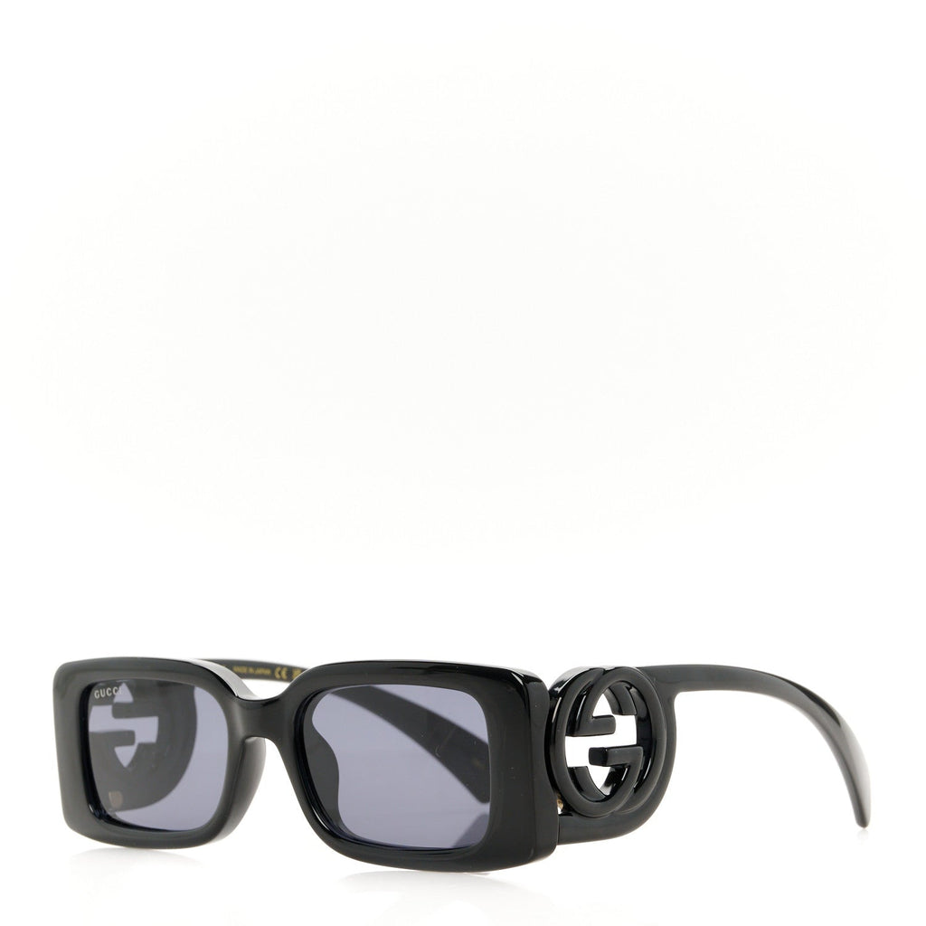 Acetate Chaise Rectangler Frame Sunglasses GG1325S Black