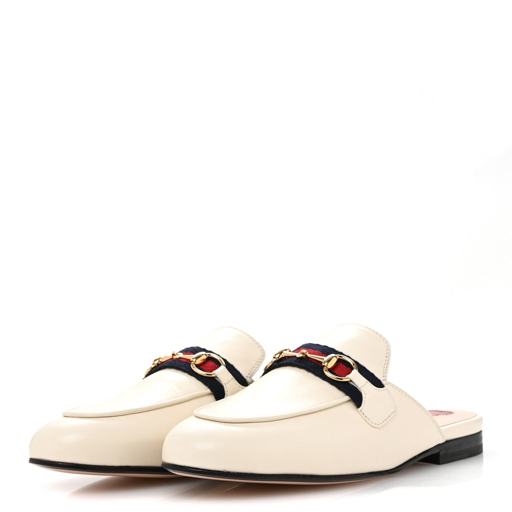 Malaga Kid Web Womens Princetown Slippers 35 Mystic White