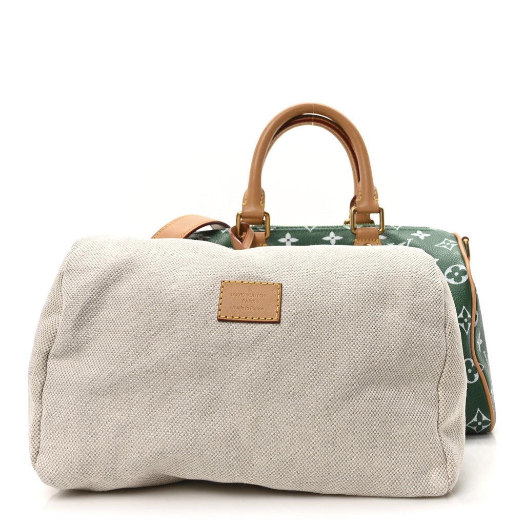 Calfskin Monogram Speedy P9 Bandouliere 25 Green