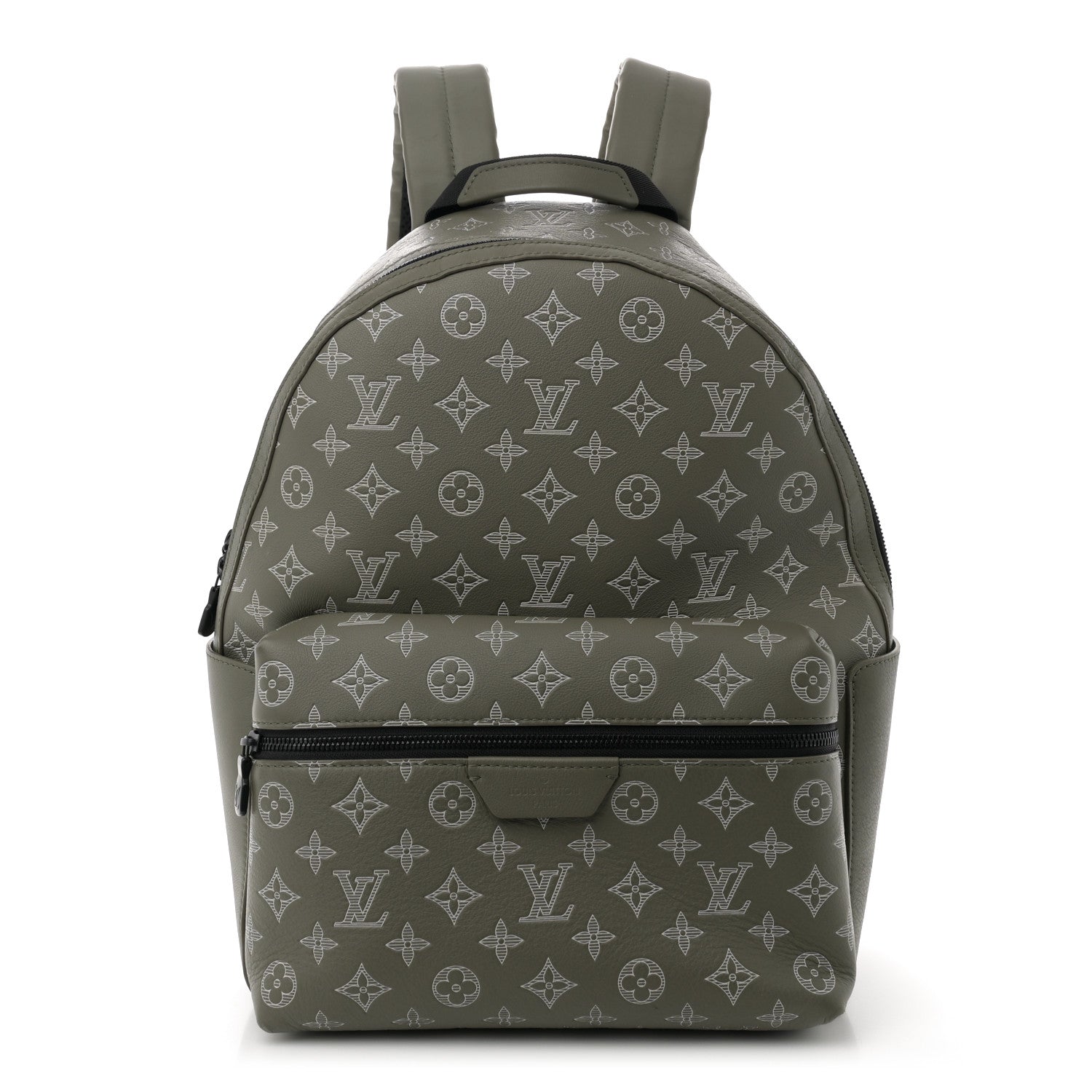 Calfskin Monogram Shadow Discovery Backpack PM Olive Green