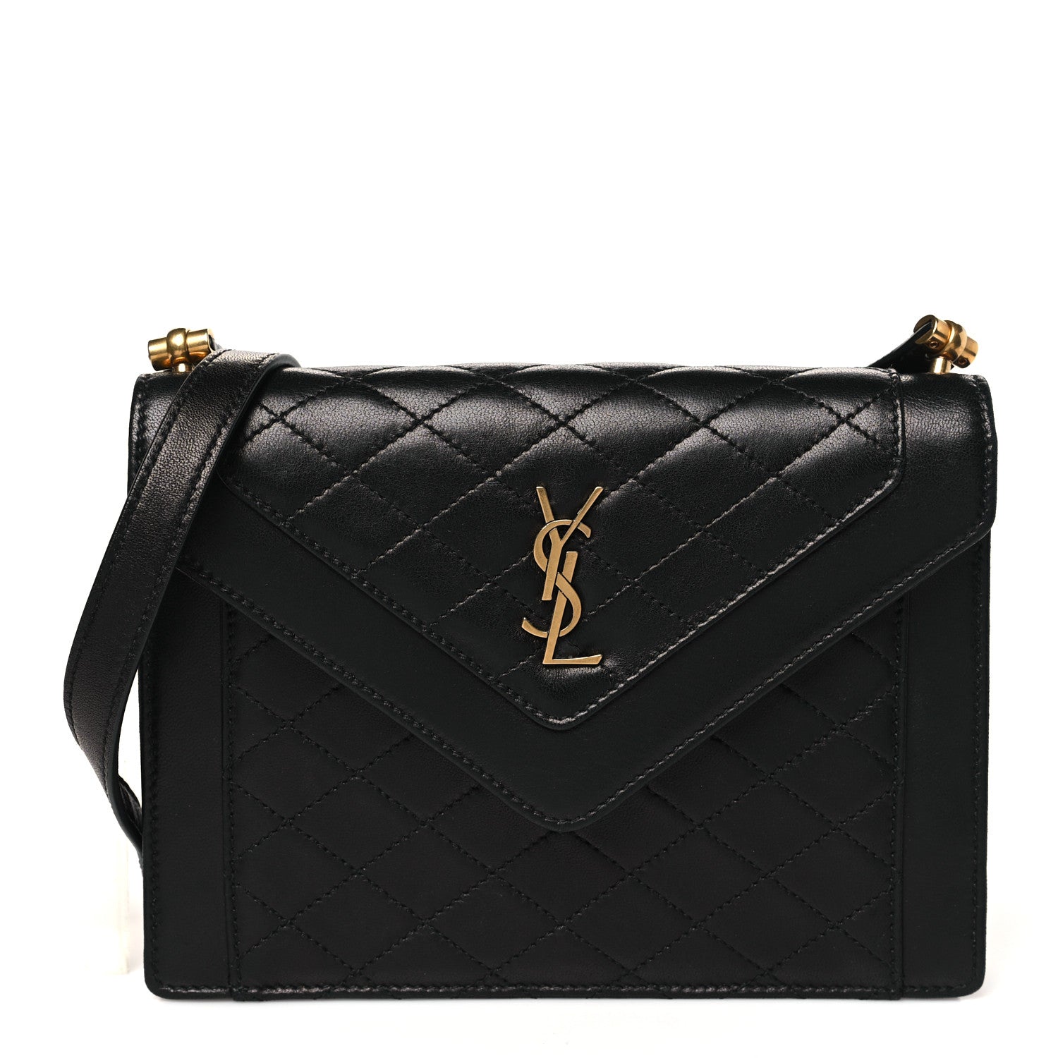 Lambskin Quilted Mini Gaby Satchel Black
