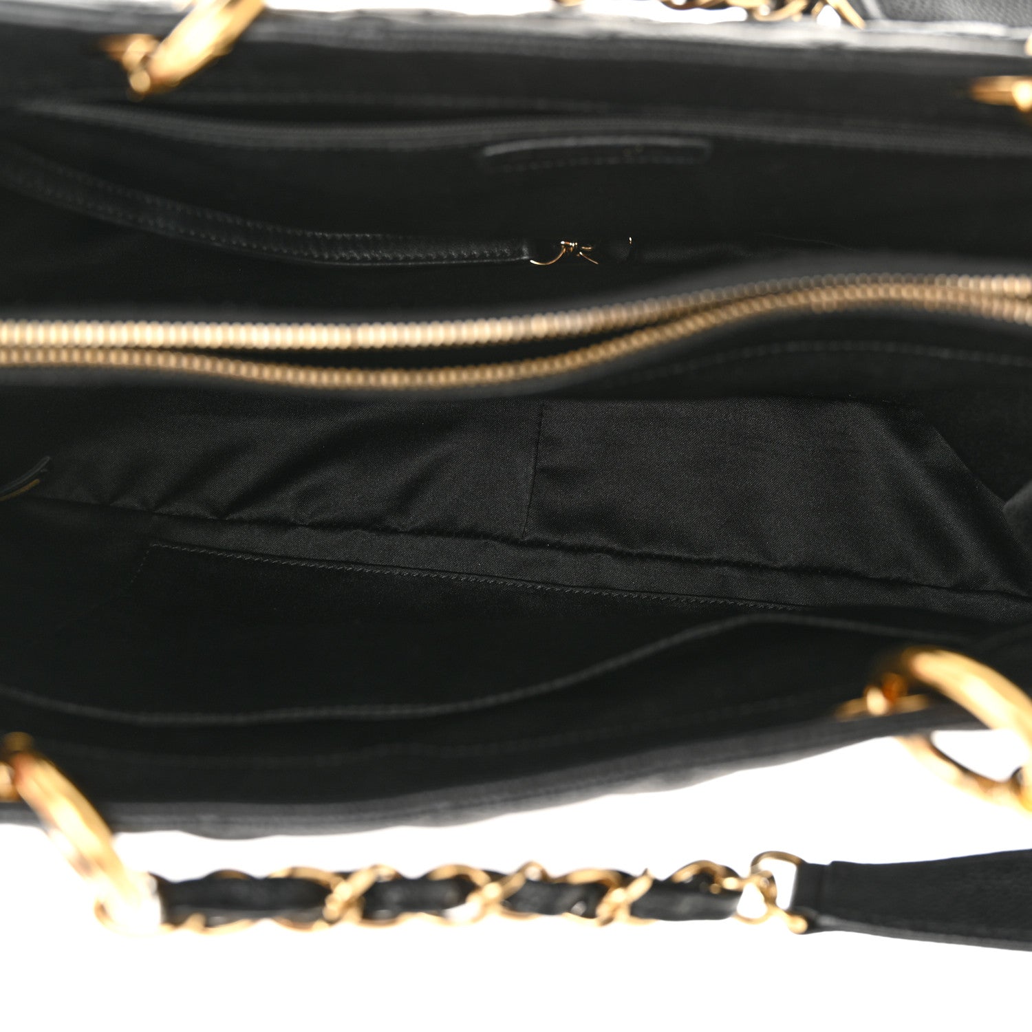 Caviar Quilted Grand Shopping Tote GST Black