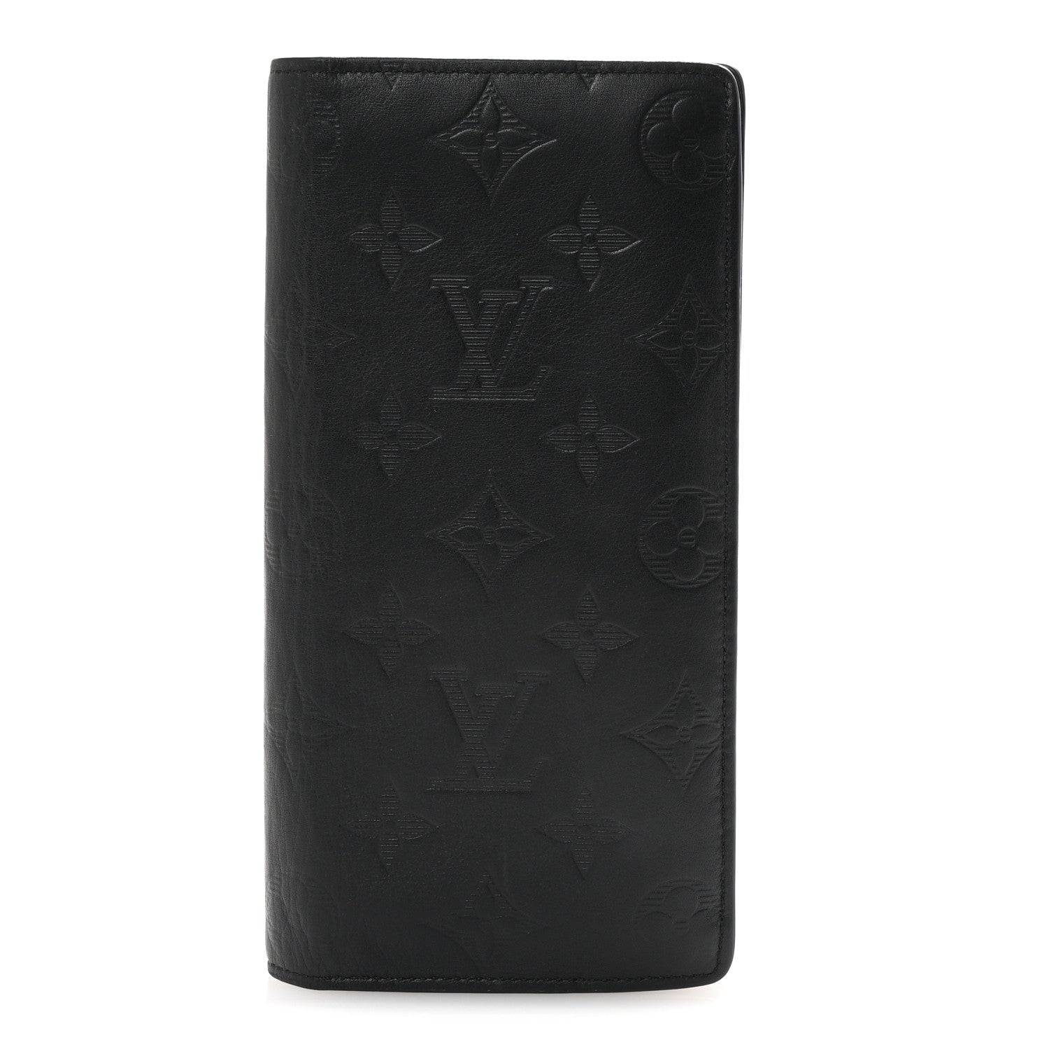 Calfskin Monogram Shadow Brazza Wallet Black