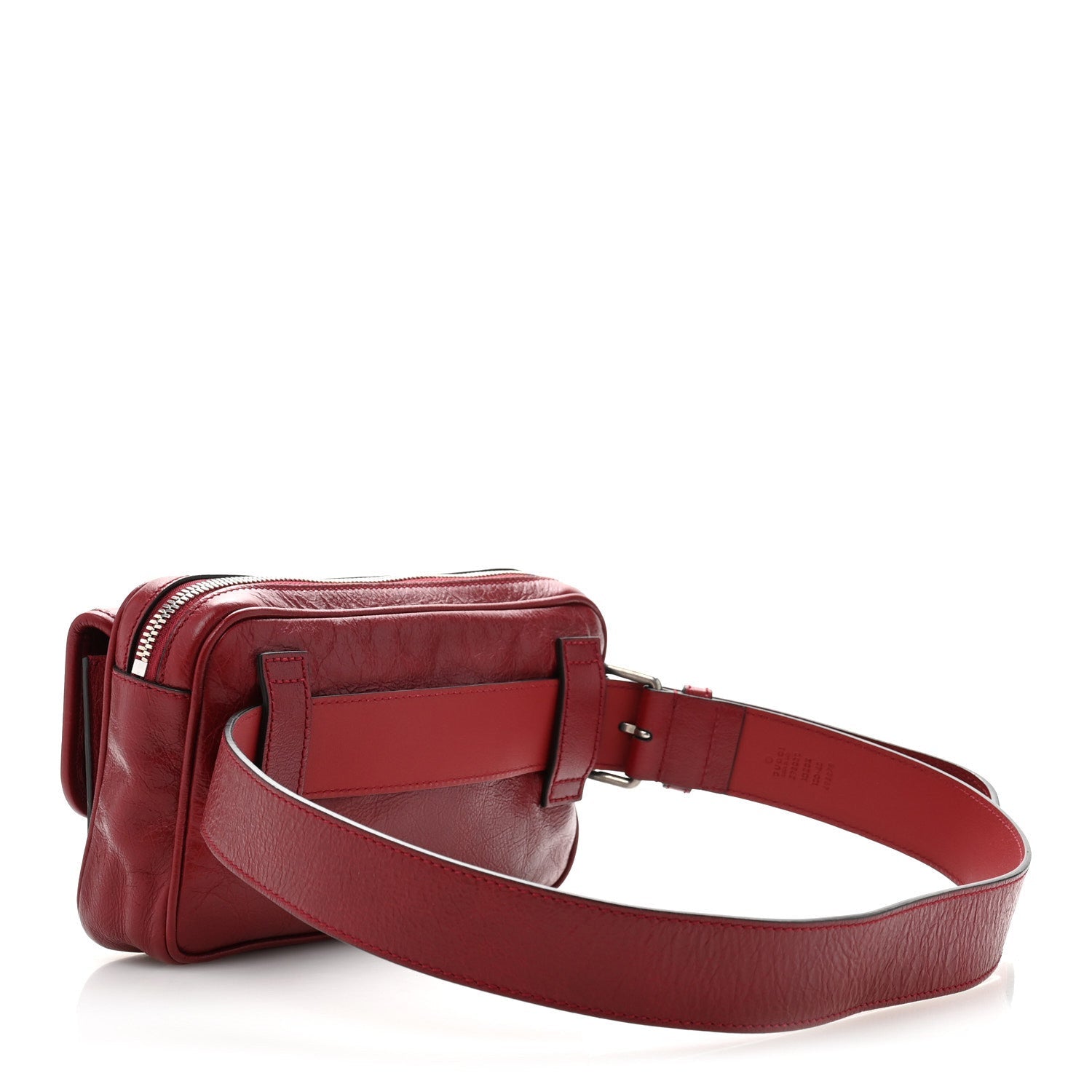 Fluffy Calfskin Morpheus Belt Bag 100 40 Red