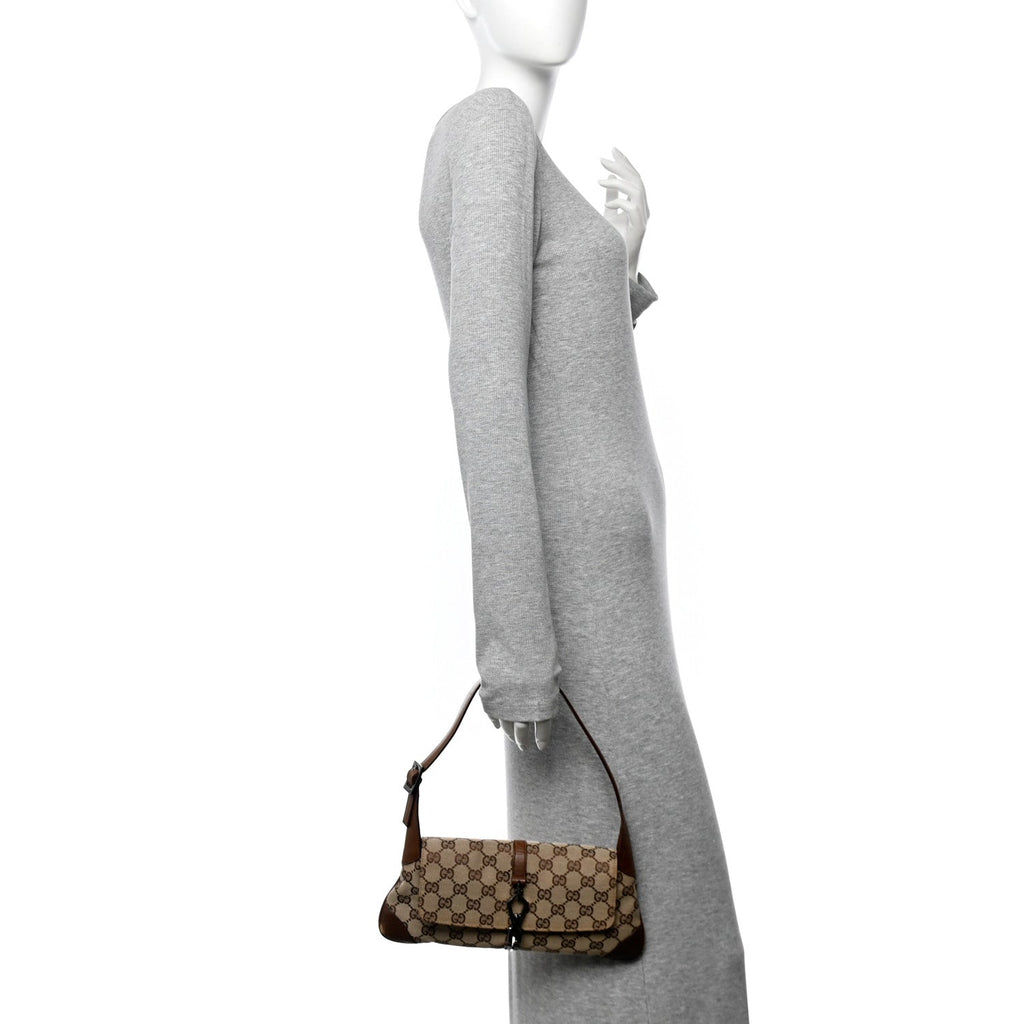 Monogram Jackie O Flap Bag Brown