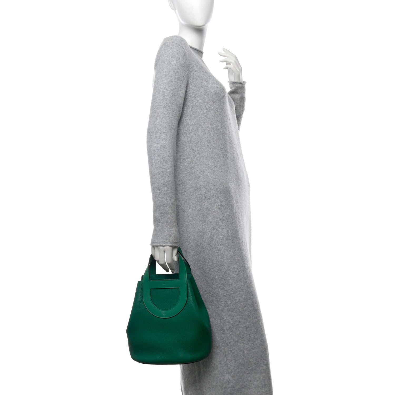 Taurillon Clemence Swift In-The-Loop 23 Bag Vert Vertigo