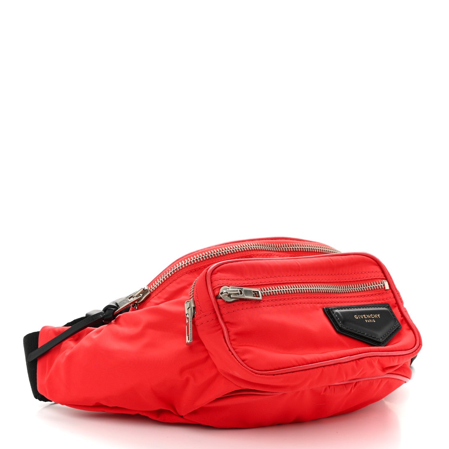 Nylon Logo Bum Bag Red