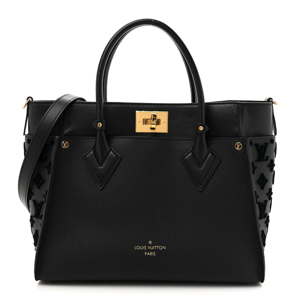 Calfskin Monogram Tufting On My Side Black