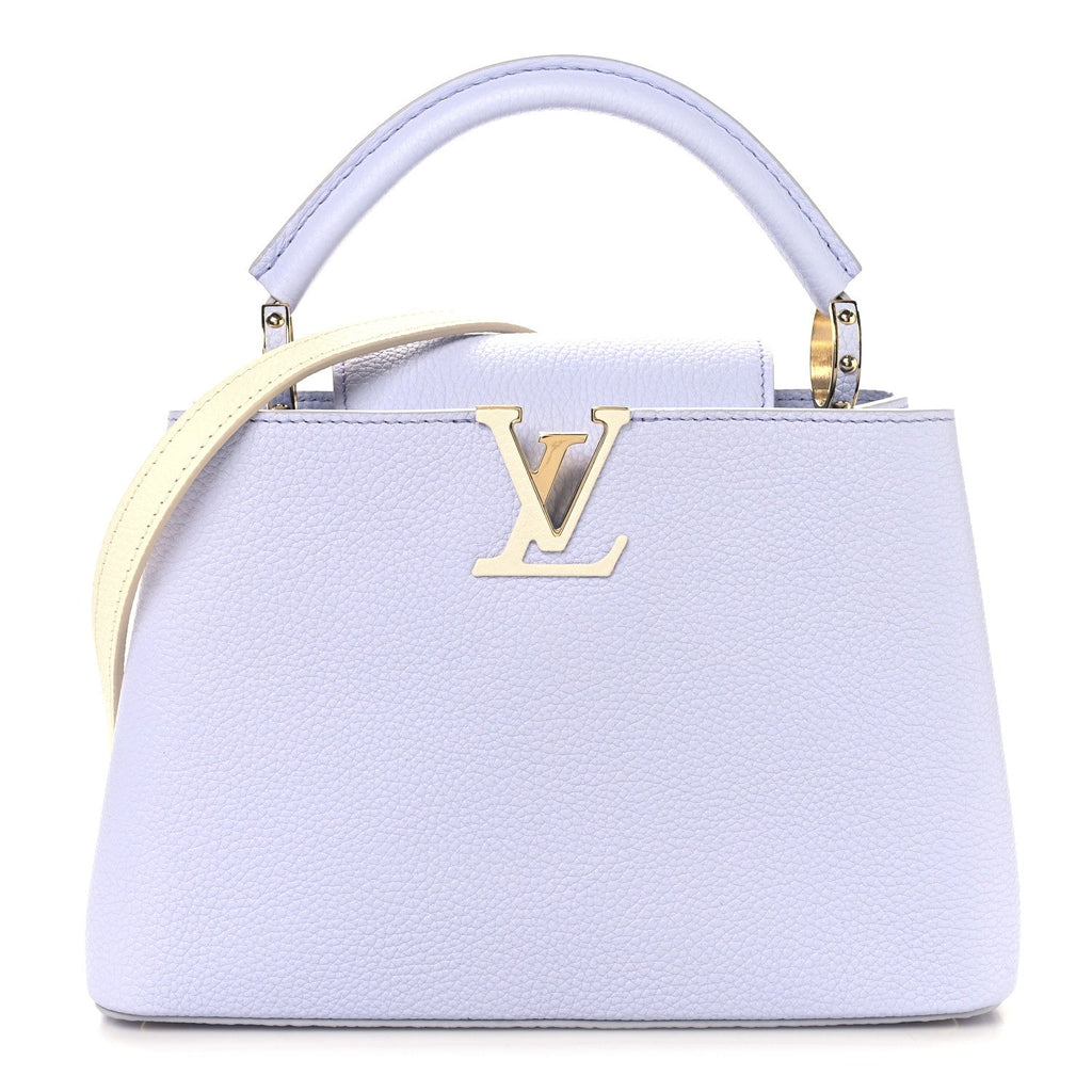 Taurillon Braided Chain Capucines BB Iris Creme