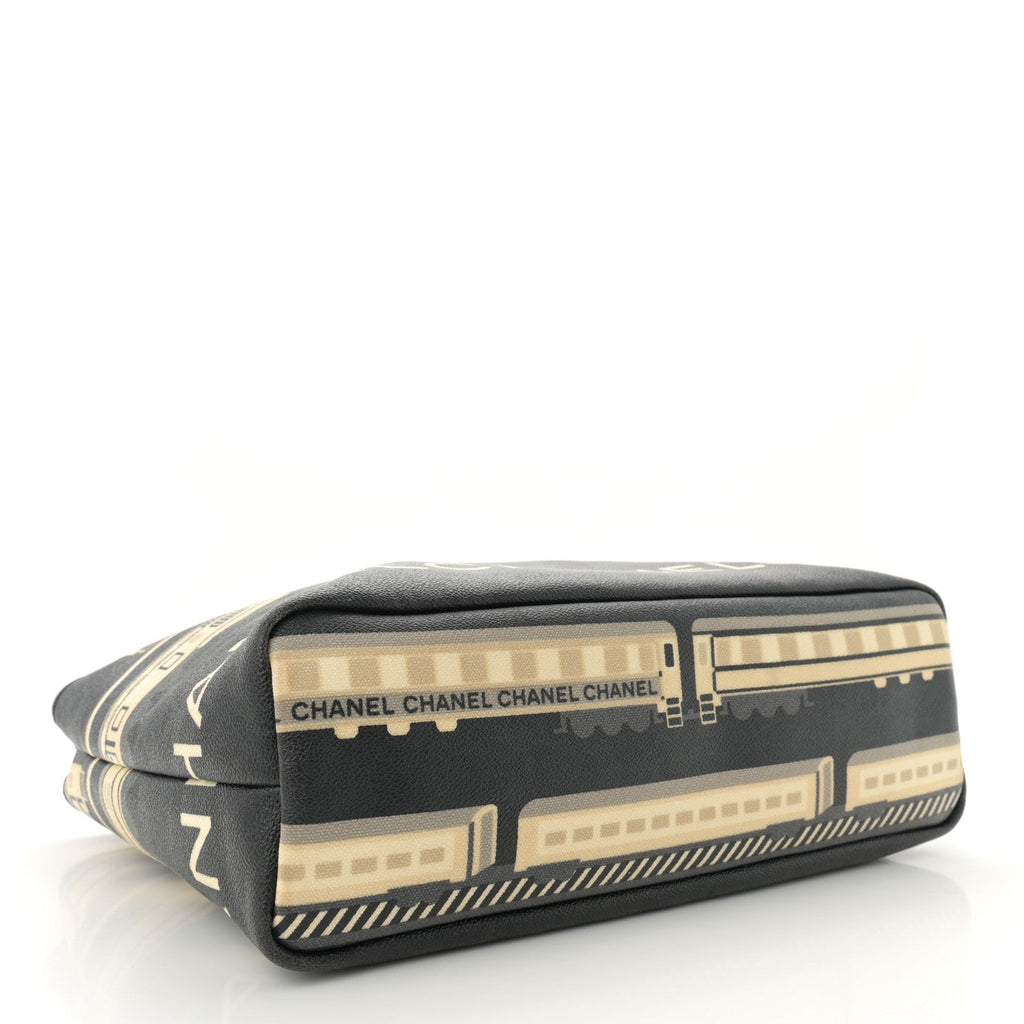Coated Canvas Le Train Bag Black