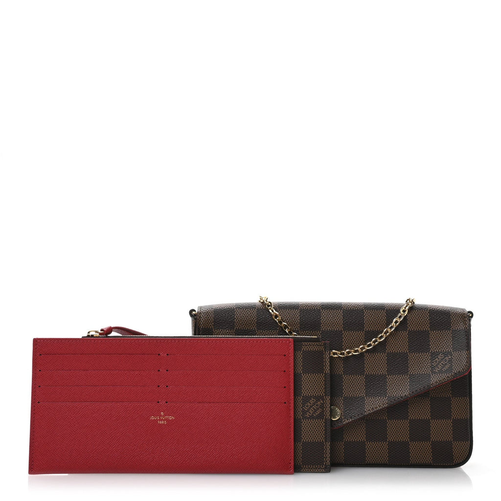 Damier Ebene Pochette Felicie Chain Wallet
