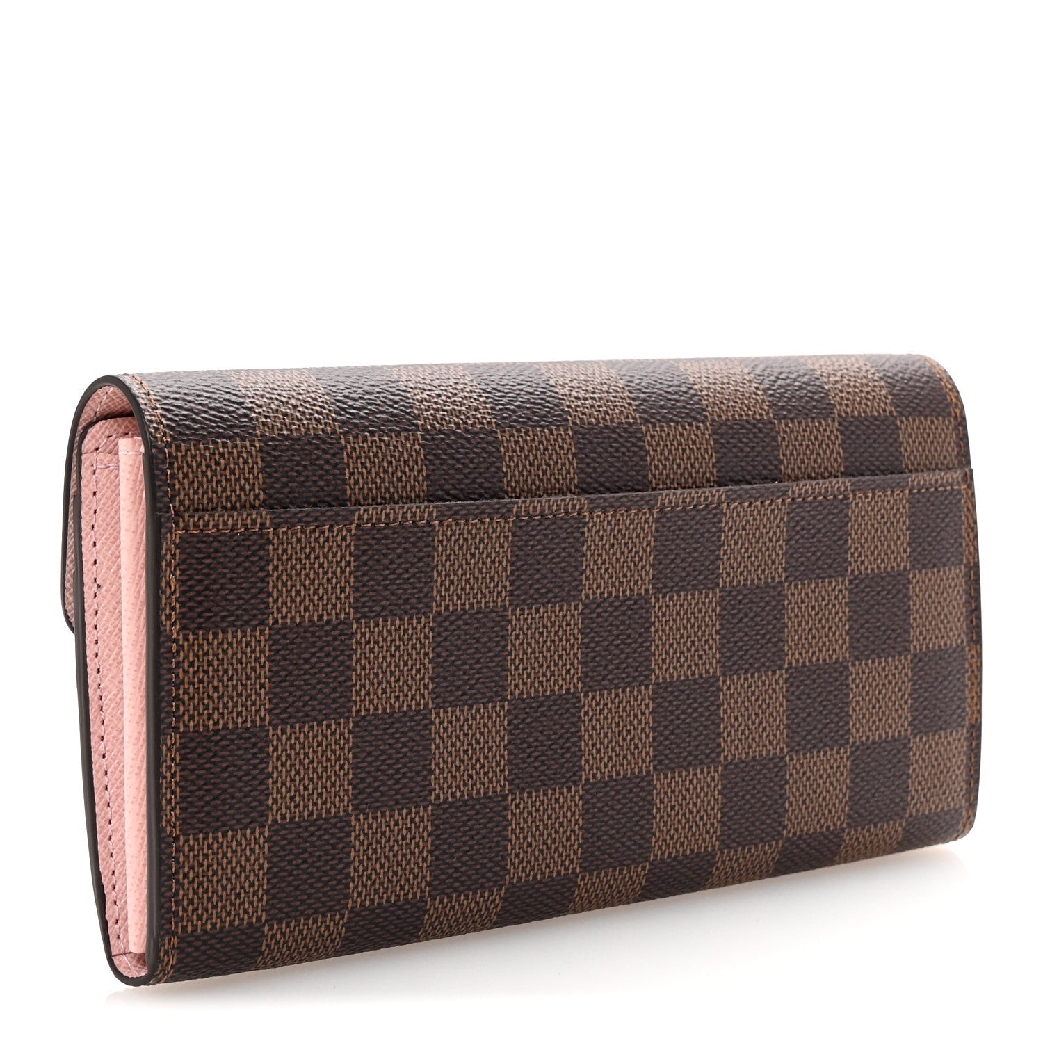 Damier Ebene Sarah Wallet NM Rose Ballerine