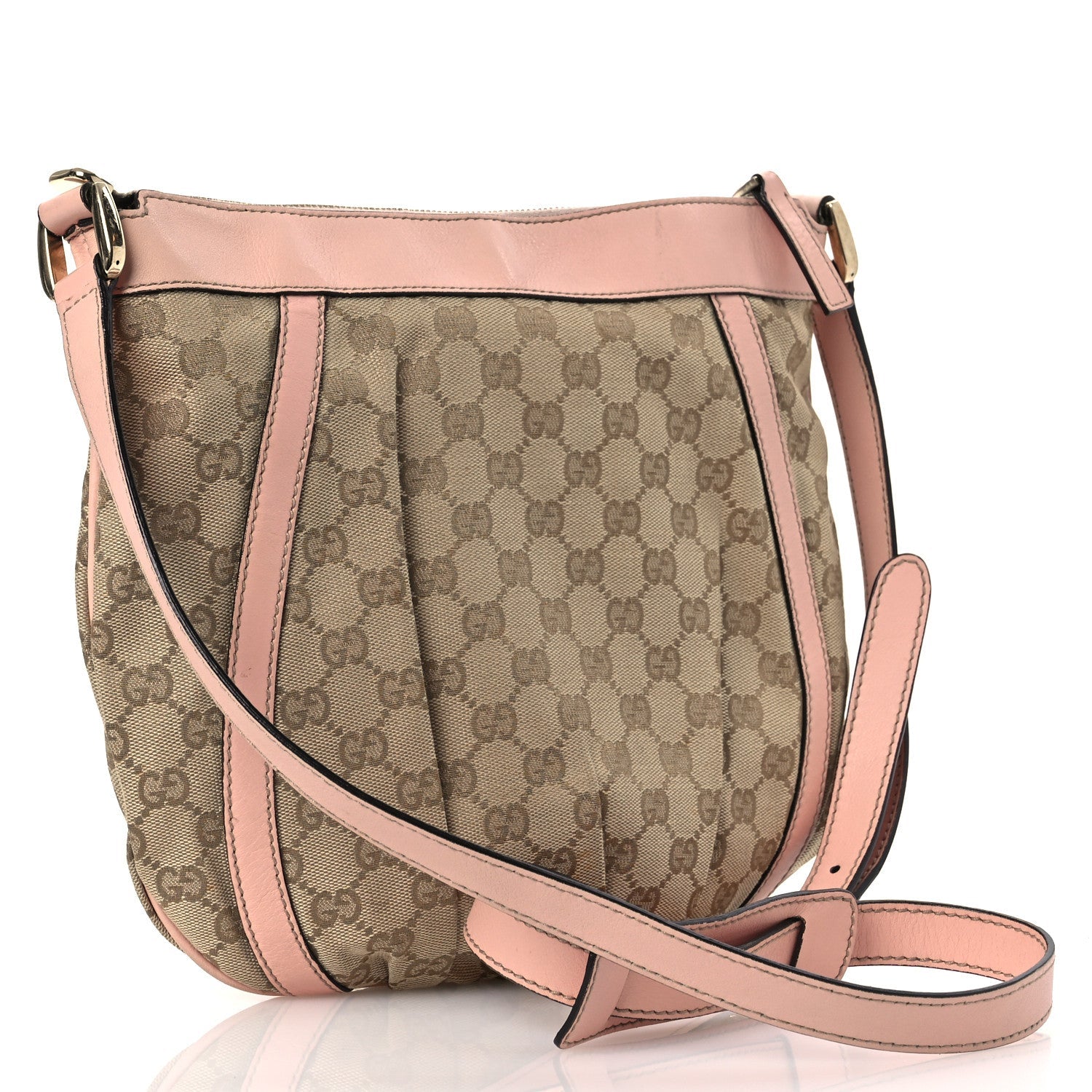 Monogram Small D Gold Ring Messenger Pink and Beige