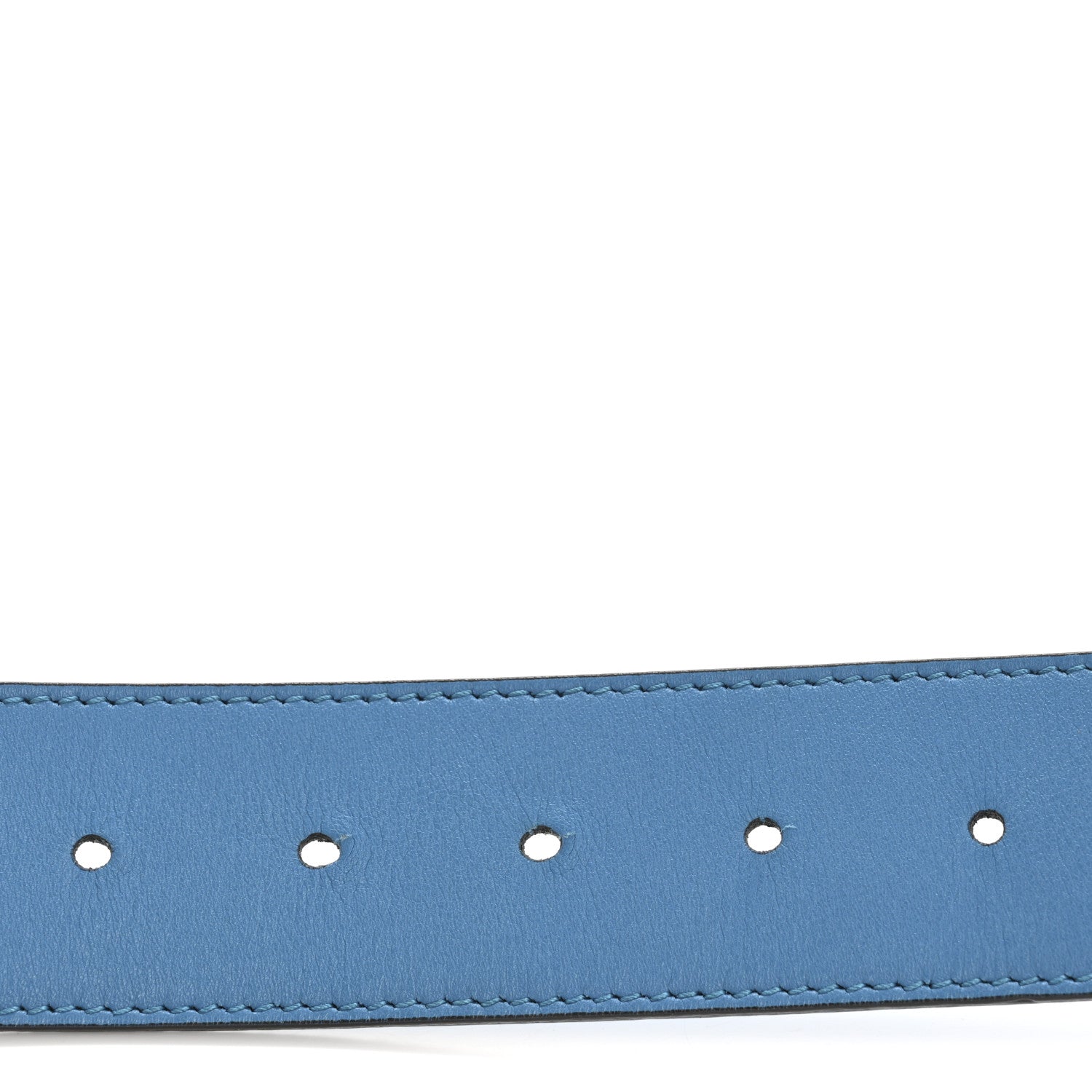 Calfskin Double G 40mm Belt 90 36 Clear Sky Blue
