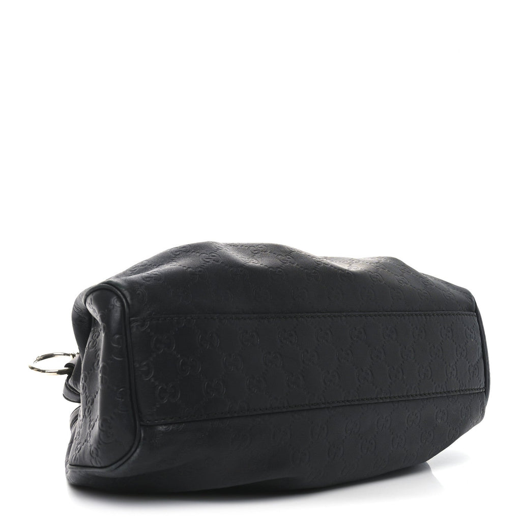 Guccissima Medium Sukey Tote Black