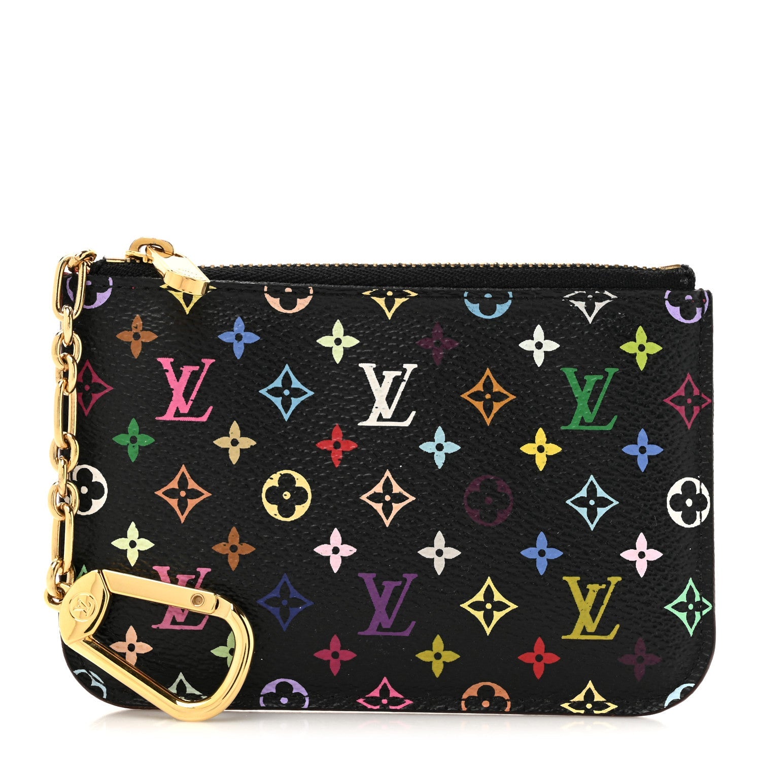 Monogram Multicolor Key Pouch Black Grenade