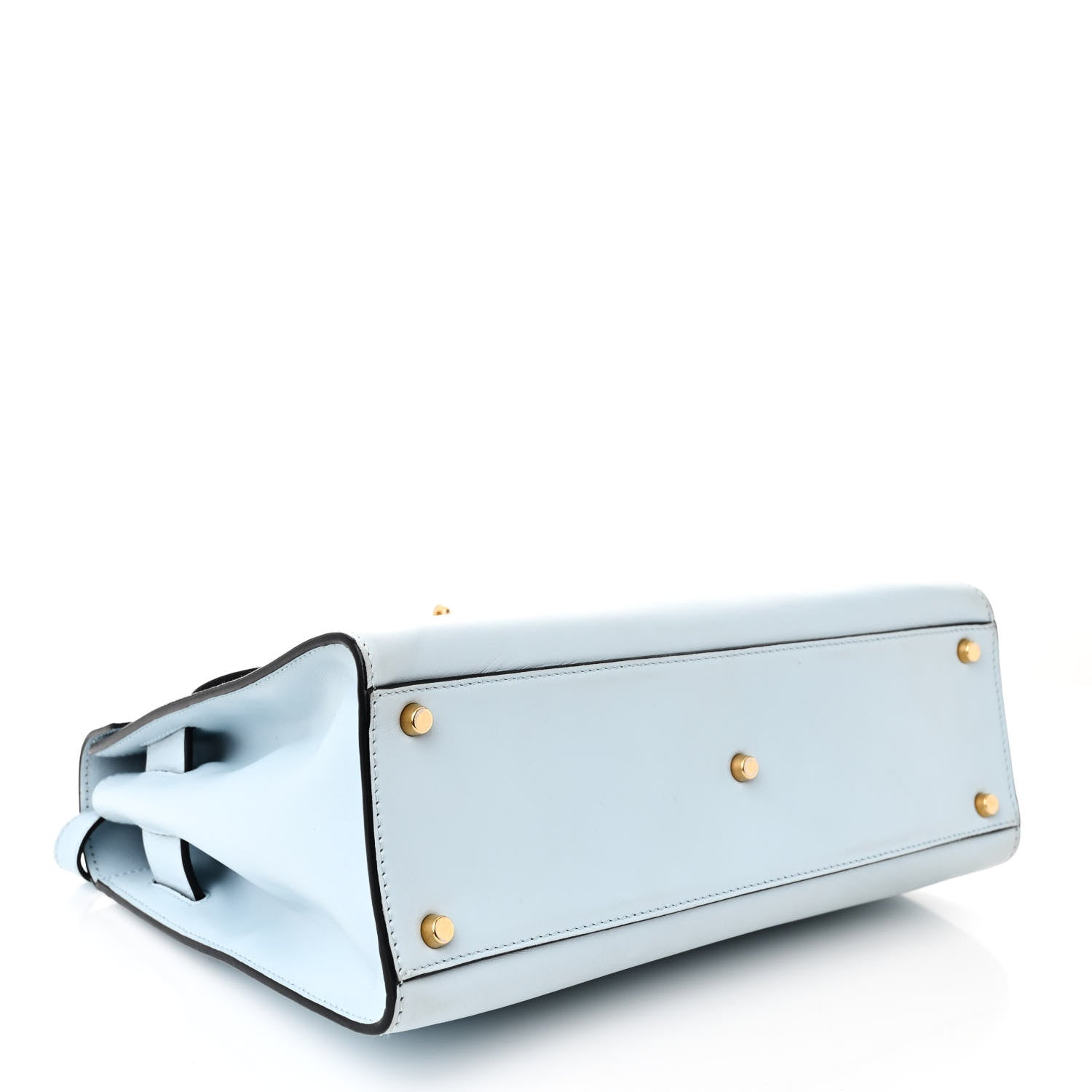 Calfskin Icon Handbag Light Blue
