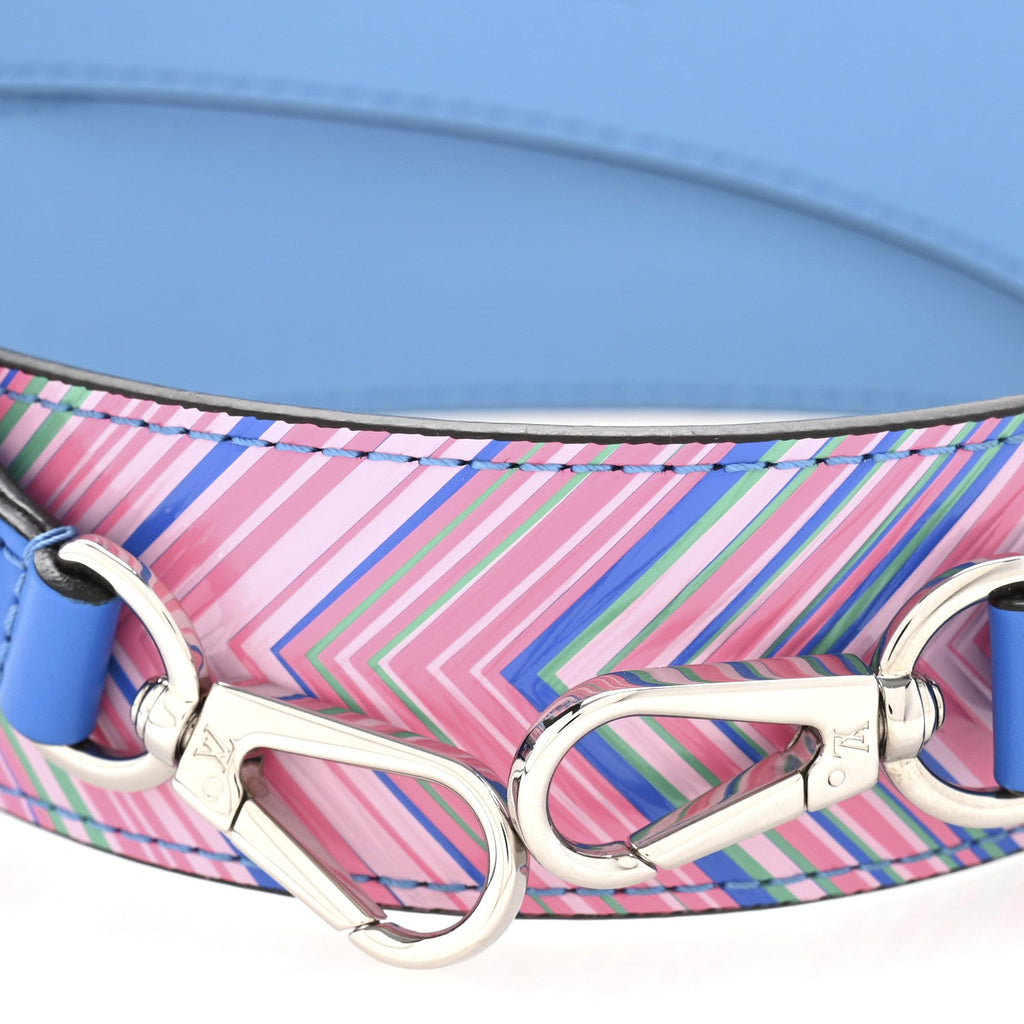 Epi Tropical Bandouliere Shoulder Strap Blue Rose