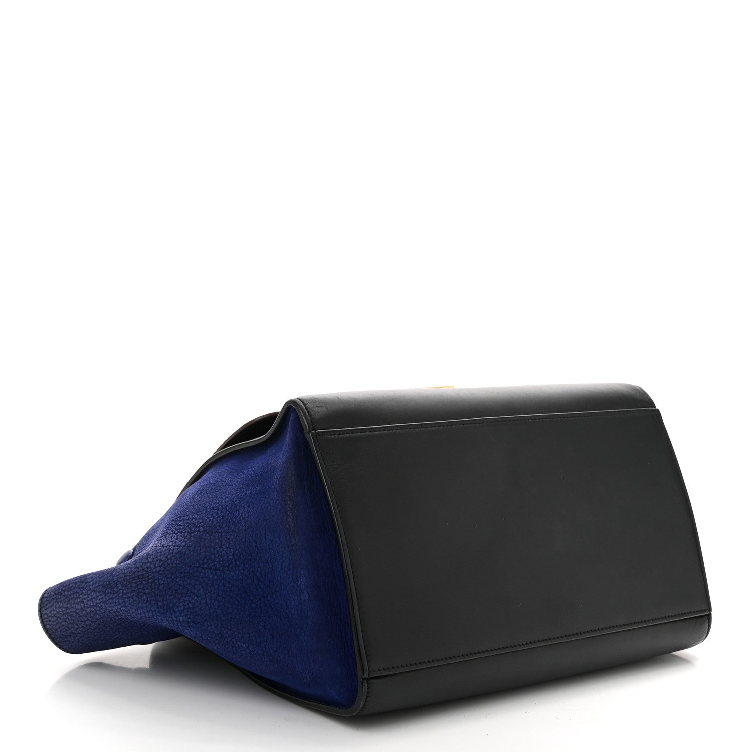 Bullhide Calfskin Nubuck Small Tri-Color Trapeze Coffee