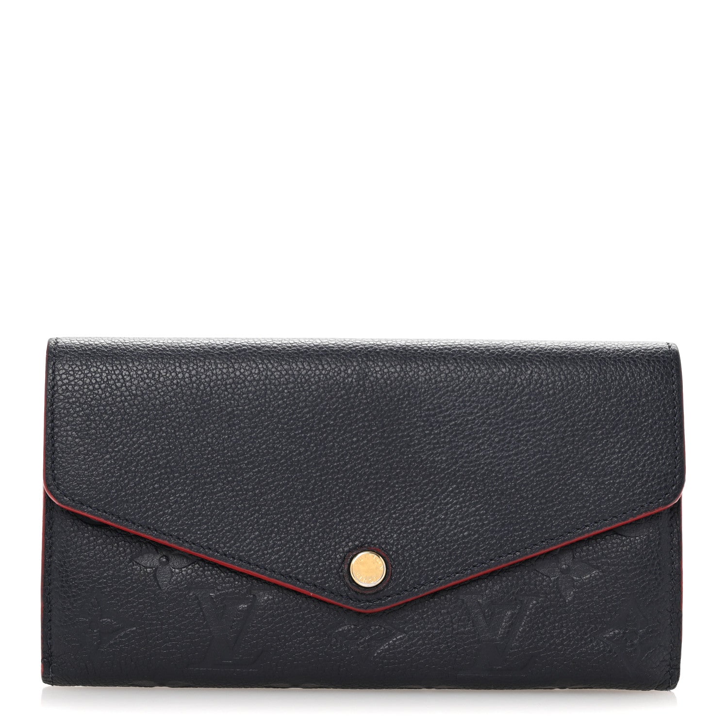 Empreinte Sarah Wallet NM Marine Rouge