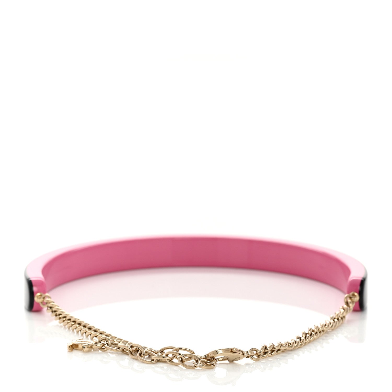 Resin Logo Choker Pink Black
