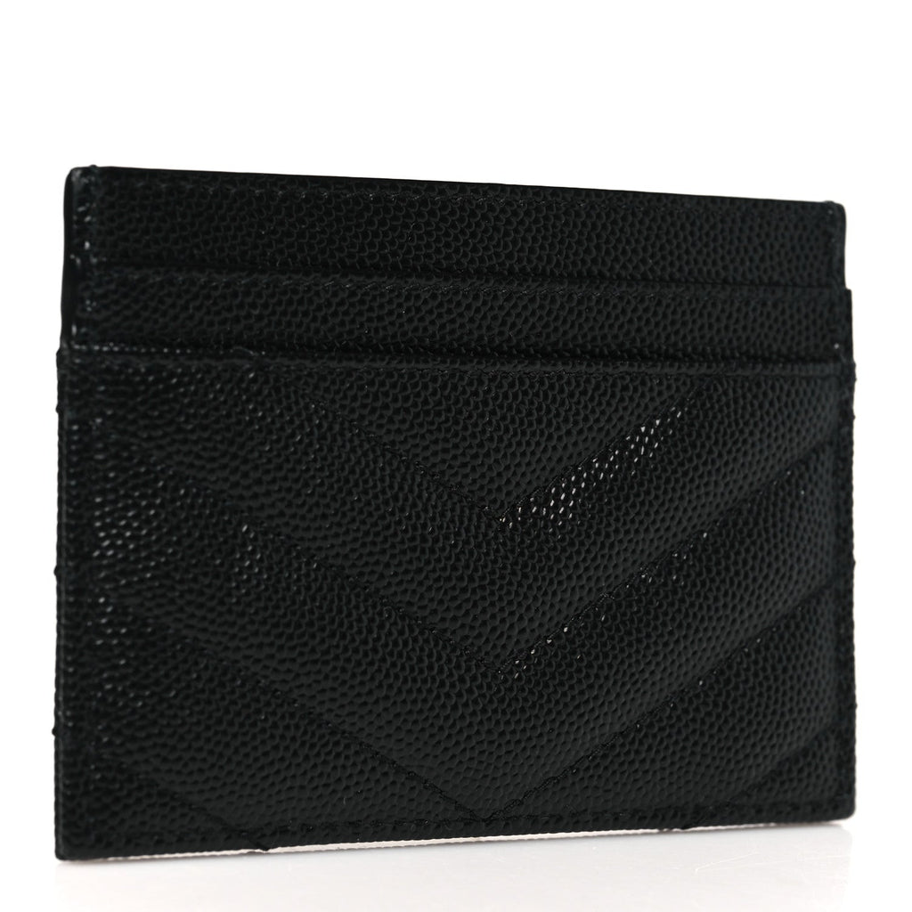 Grain De Poudre Matelasse Chevron Credit  Case Black