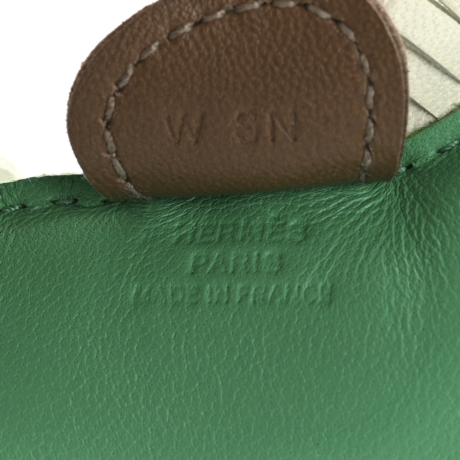 Milo Lambskin Grigri Rodeo Horse Bag Charm PM Menthe Vert Fizz Etoupe