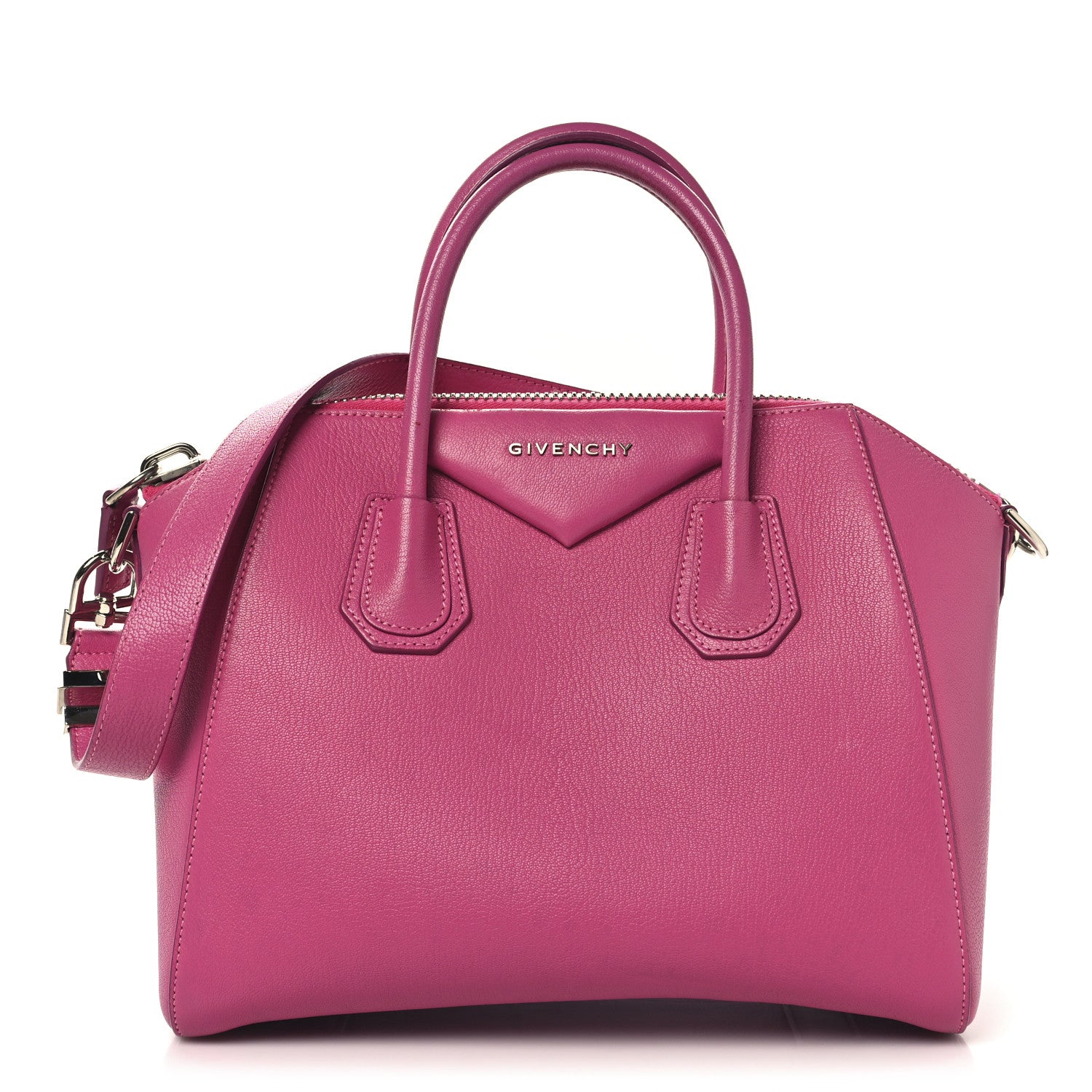 Sugar Goatskin Small Antigona Fuchsia