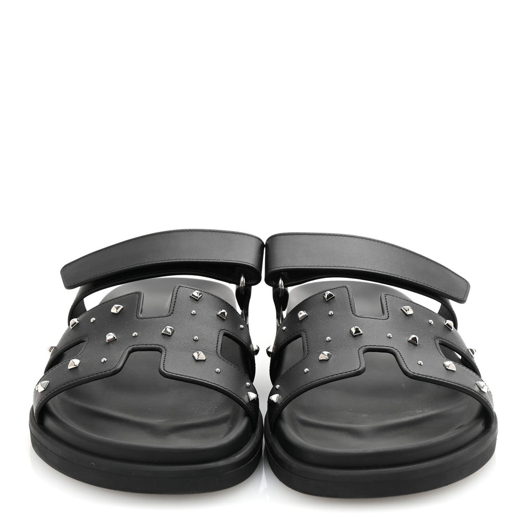 Calfskin Medor Studded Womens Chypre Sandals 39 Black