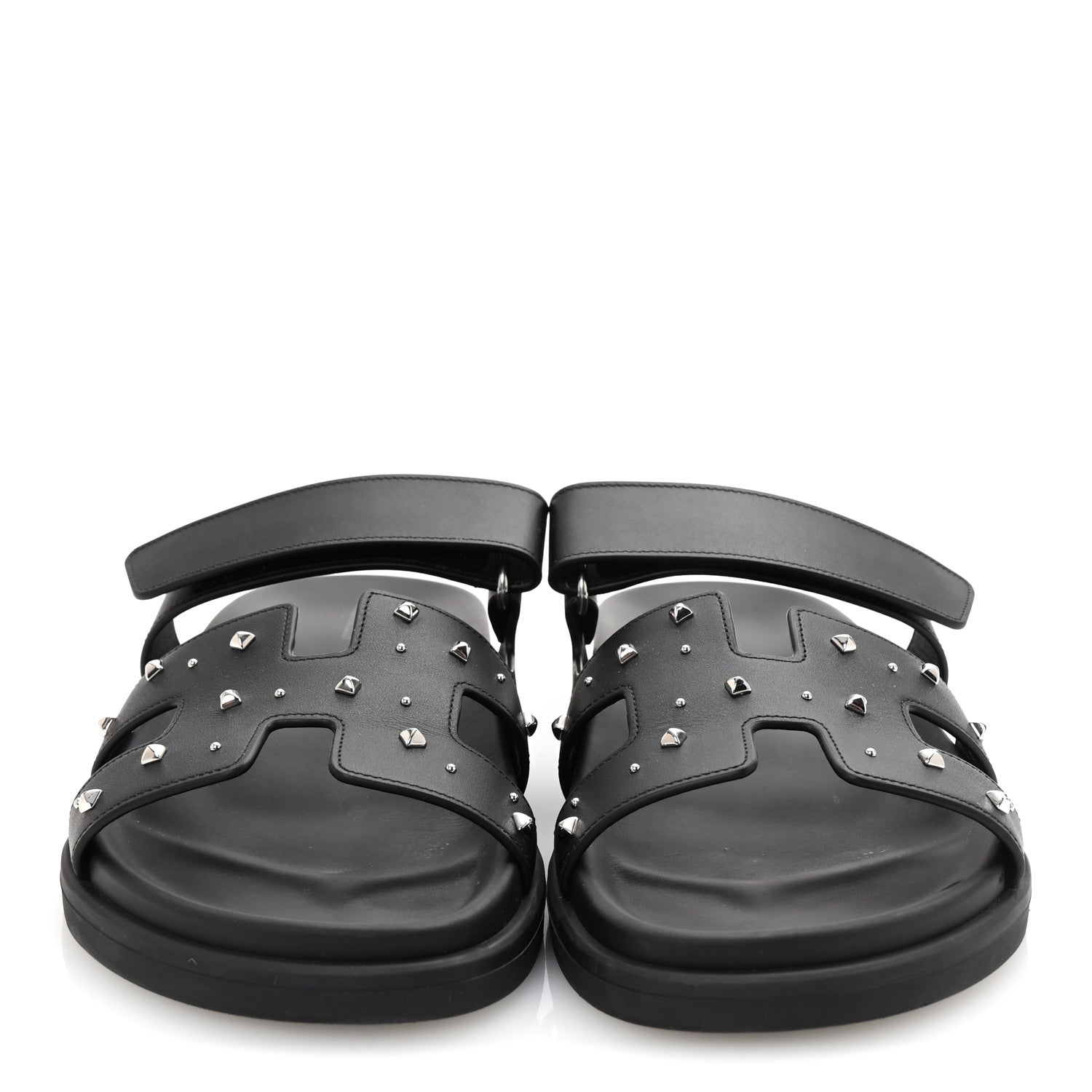 Calfskin Medor Studded Womens Chypre Sandals 39 Black