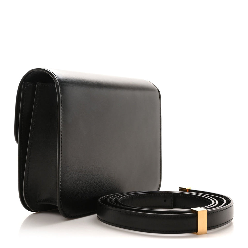 Box Calfskin Teen Classic Box Flap Bag Black