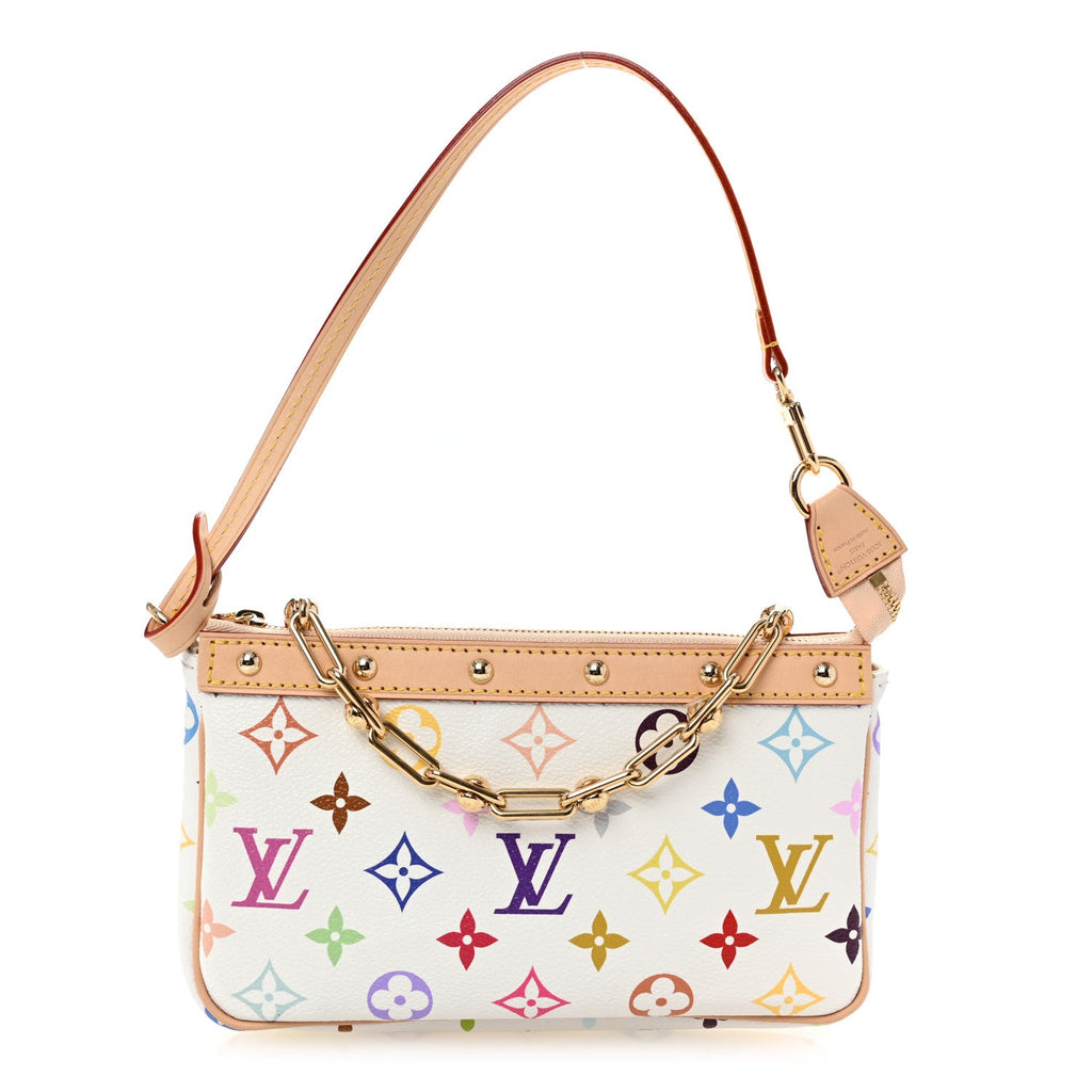 LV X TM Monogram Multicolor Pochette Accessories White