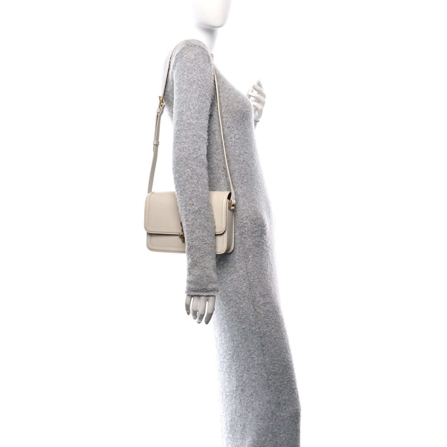 Box Calfskin Monogram Medium Solferino Satchel Crema Soft