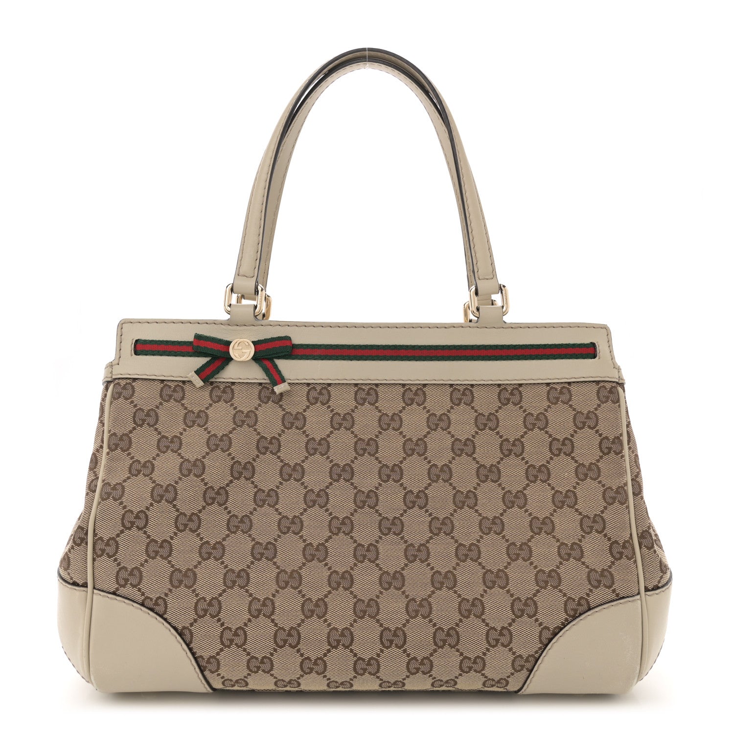 Monogram Medium Mayfair Tote Off White