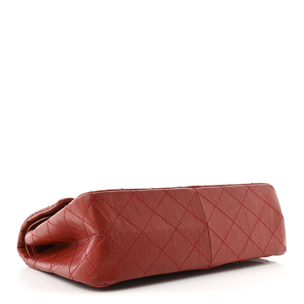 Aged Calfskin Quilted 2.55 Reissue 226 Flap Red