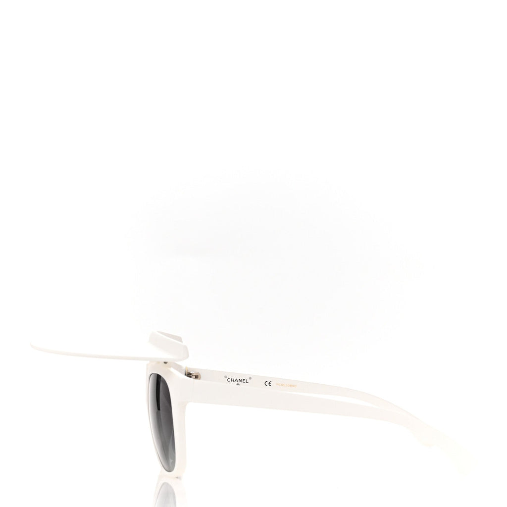 Acetate Visor Sunglasses 71046 Matte White