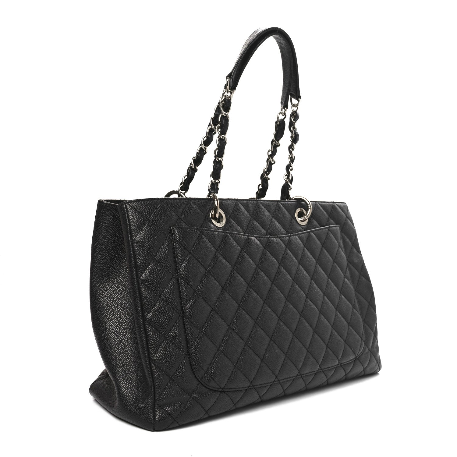Caviar Quilted XL Grand Shopping Tote GST Black