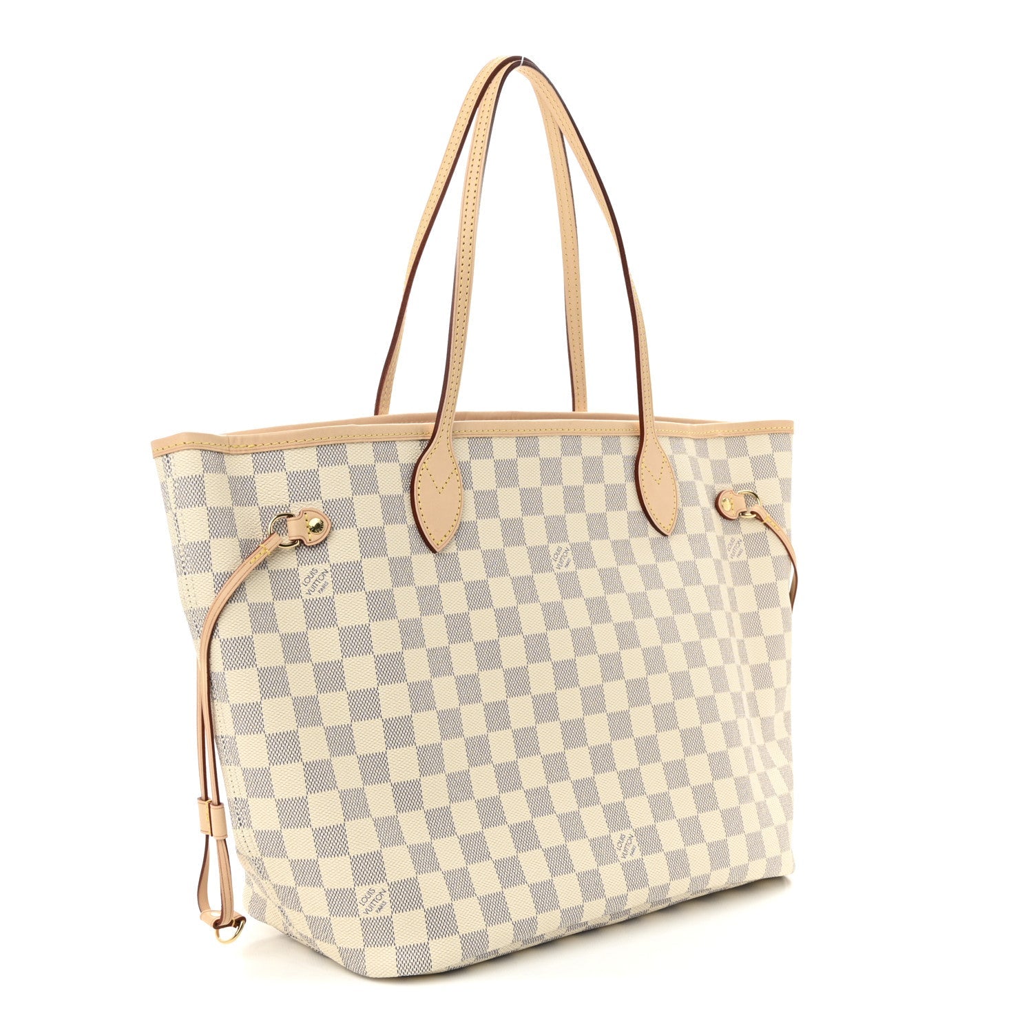Damier Azur Neo Neverfull MM Rose Ballerine