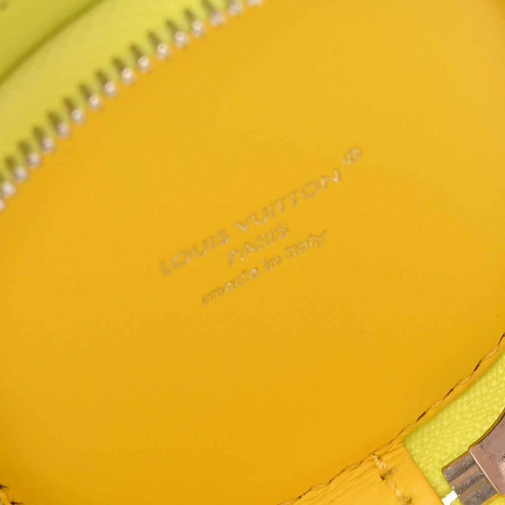 Monogram Calfskin Turtle Pouch Bag Charm Lime