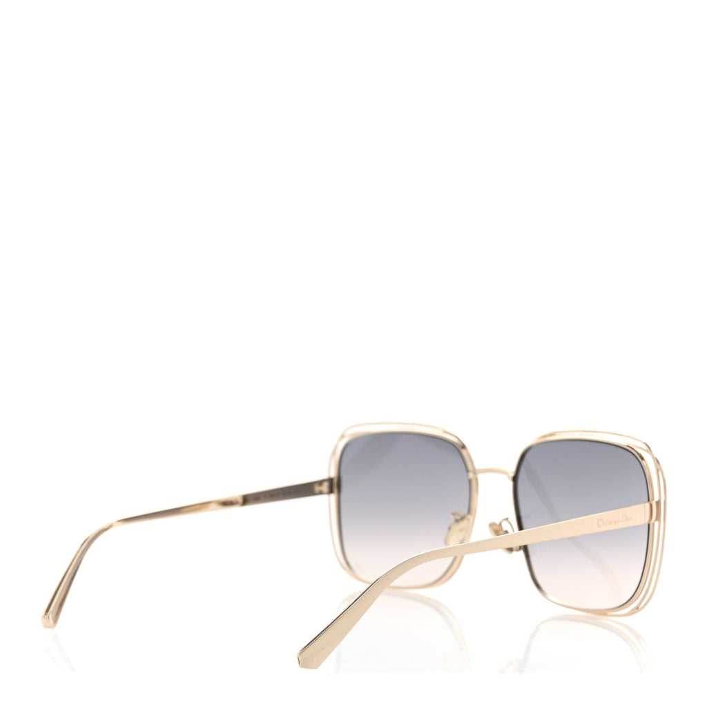 Metal FilDior S1U Square Sunglasses Gold
