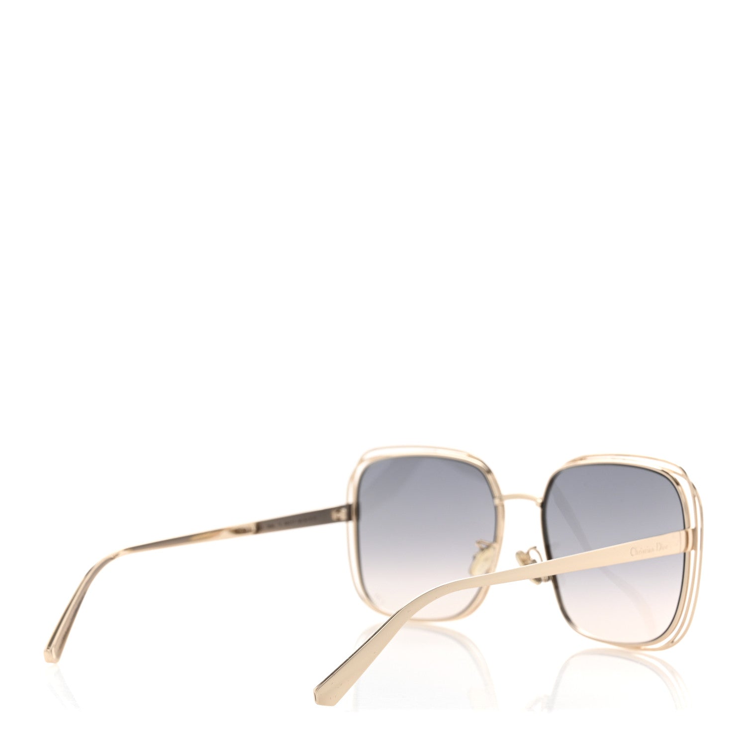 Metal FilDior S1U Square Sunglasses Gold