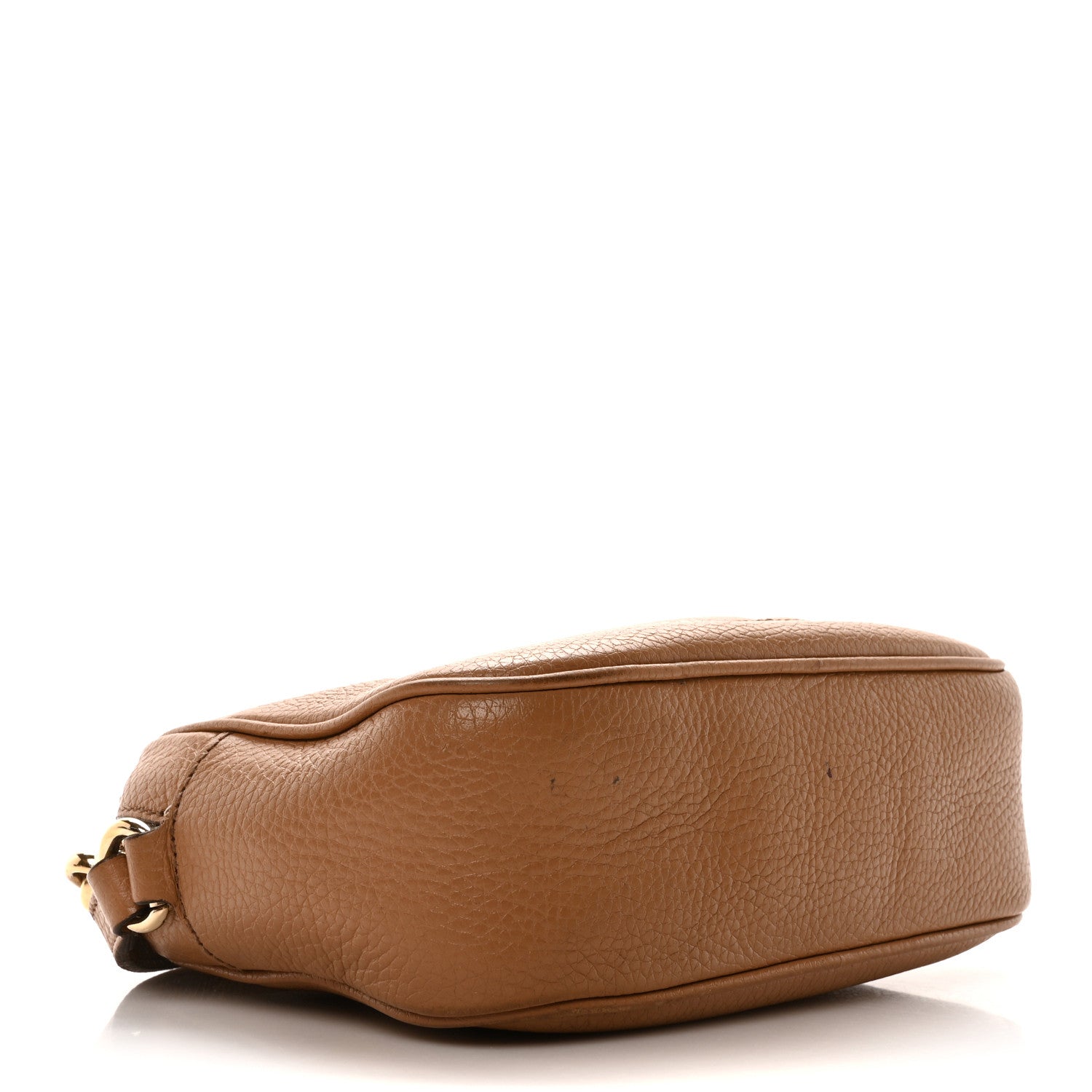 Pebbled Calfskin Small Soho Disco Bag Camelia
