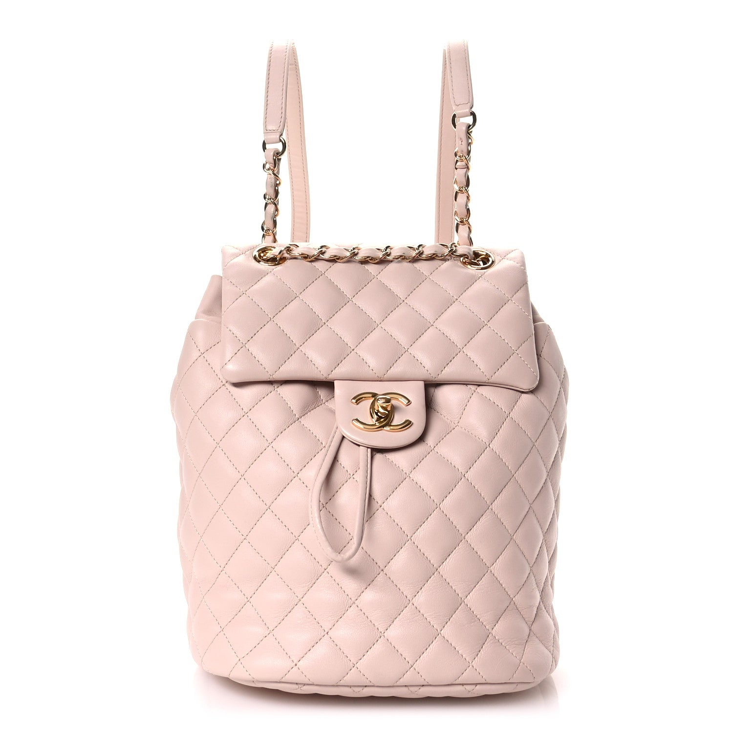 Lambskin Quilted Small Urban Spirit Backpack Light Pink