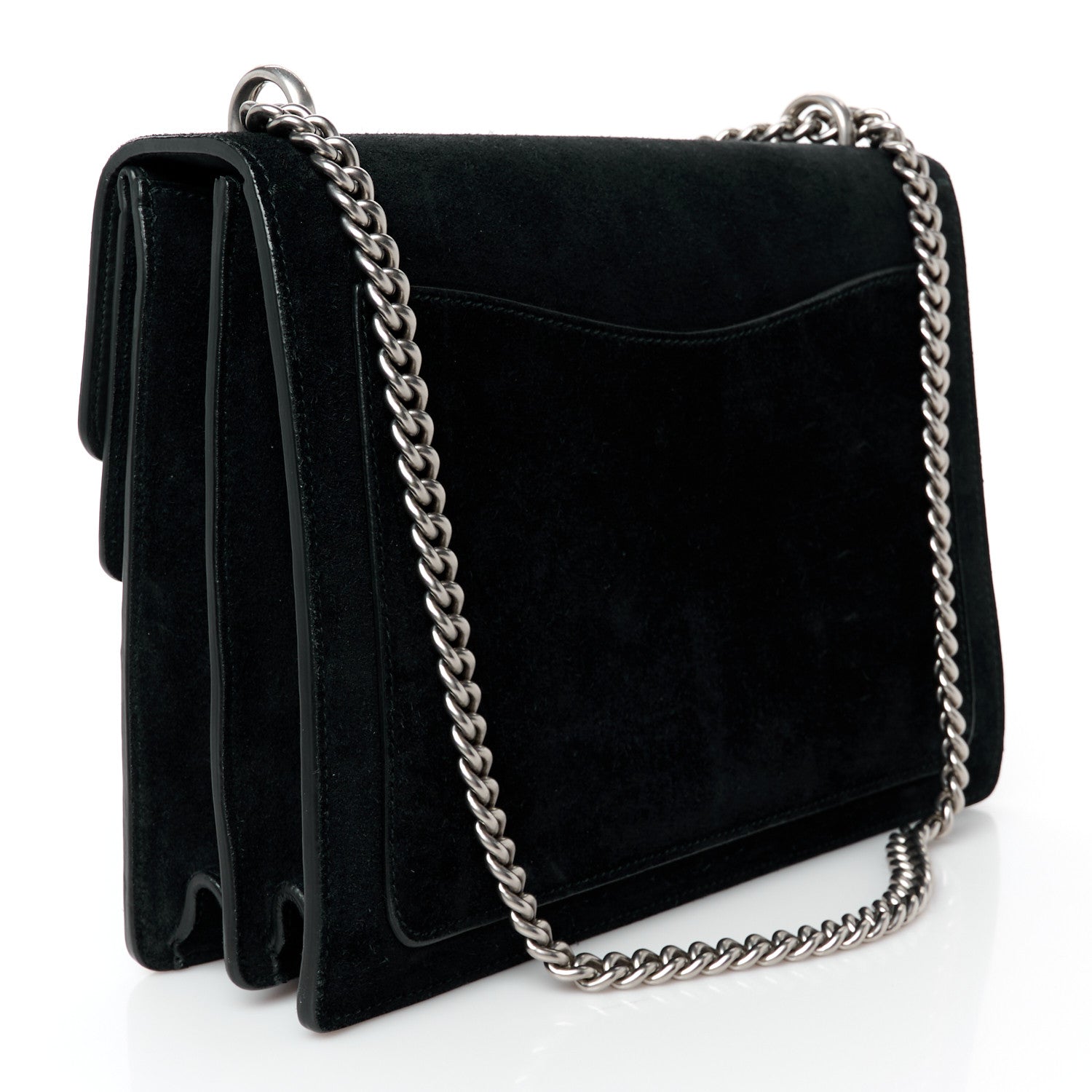 Suede Medium Dionysus Shoulder Bag Black