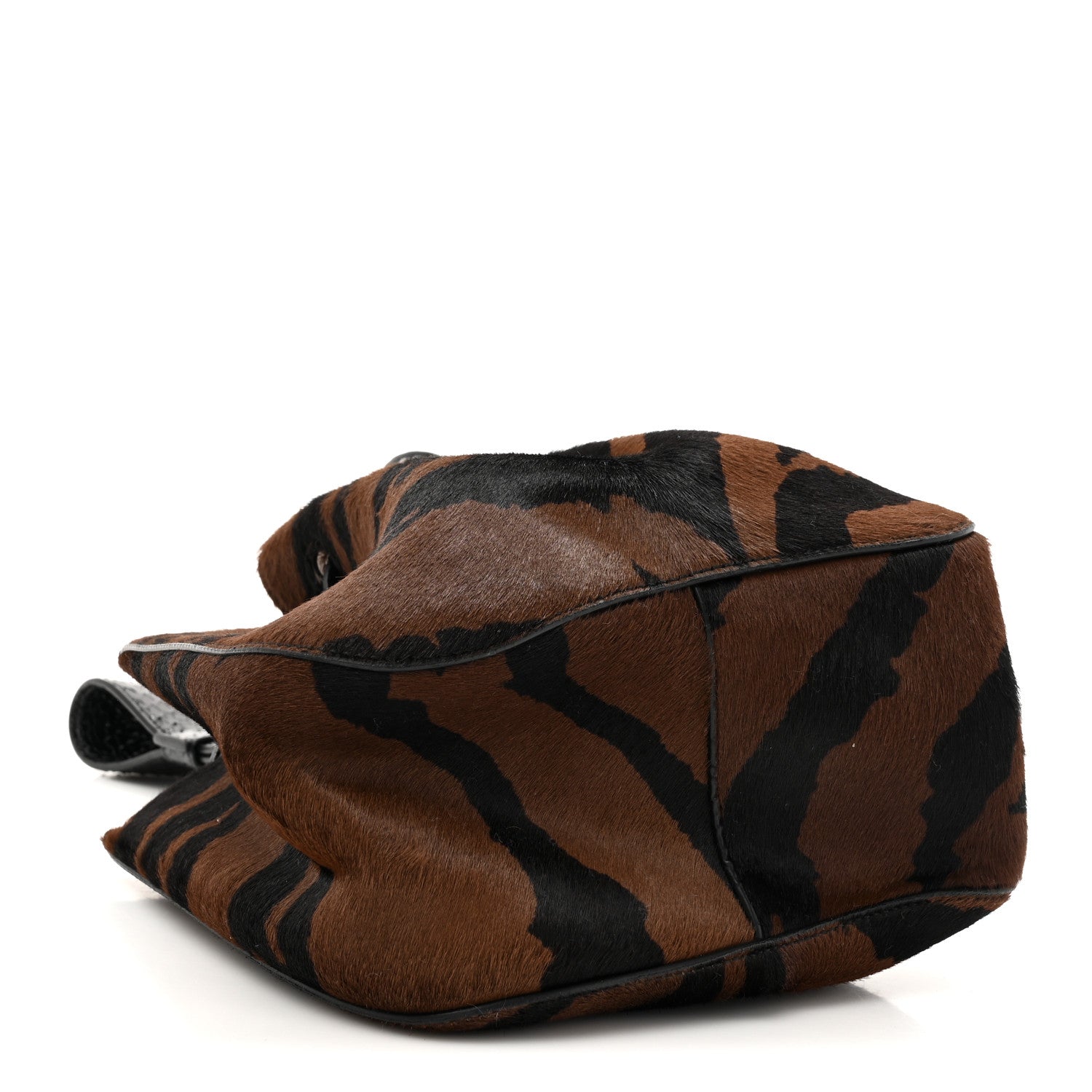 Pony Hair Zebra Print Snakeskin Rose-Marie 19 Bag Brown Black