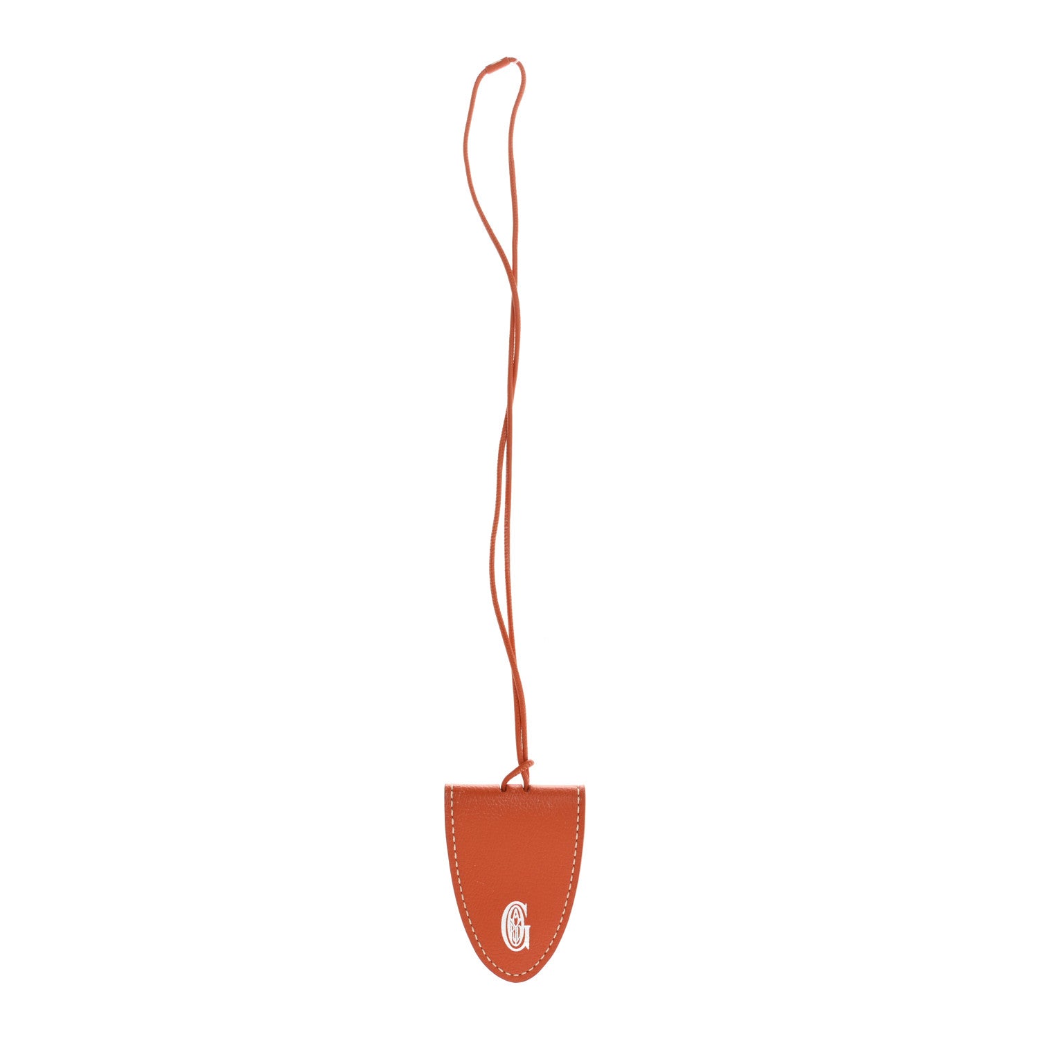 Calfskin Bag Clip Orange