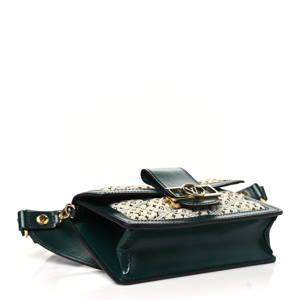 Denim Printed Monogram Dauphine Mini Bumbag