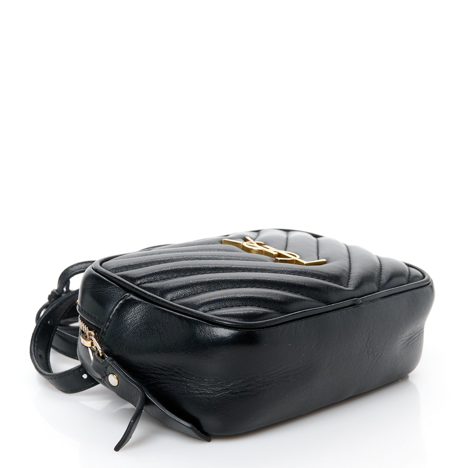 Calfskin Matelasse Monogram Lou Belt Bag Black